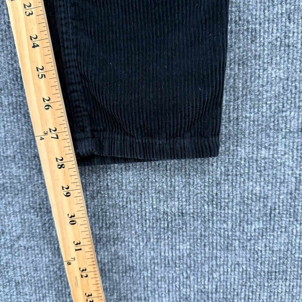 BDG Urban Outfitters Womens High Rise Mom Corduroy Pants Size 26 Black Tapered - Picture 9 of 11